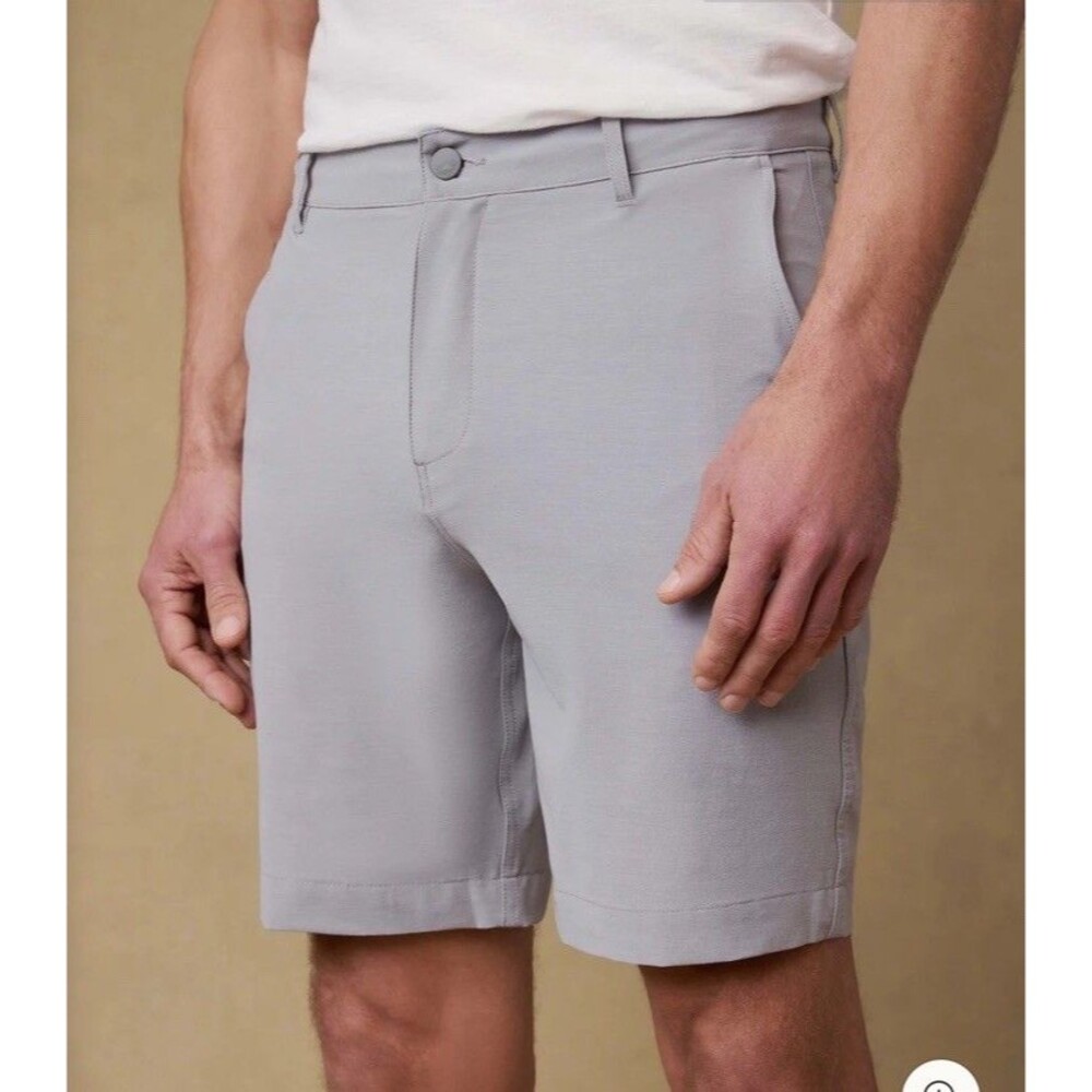Faherty Men's All Day Shorts Size 33 Ice Gray 9 Inseam Stretch Casual